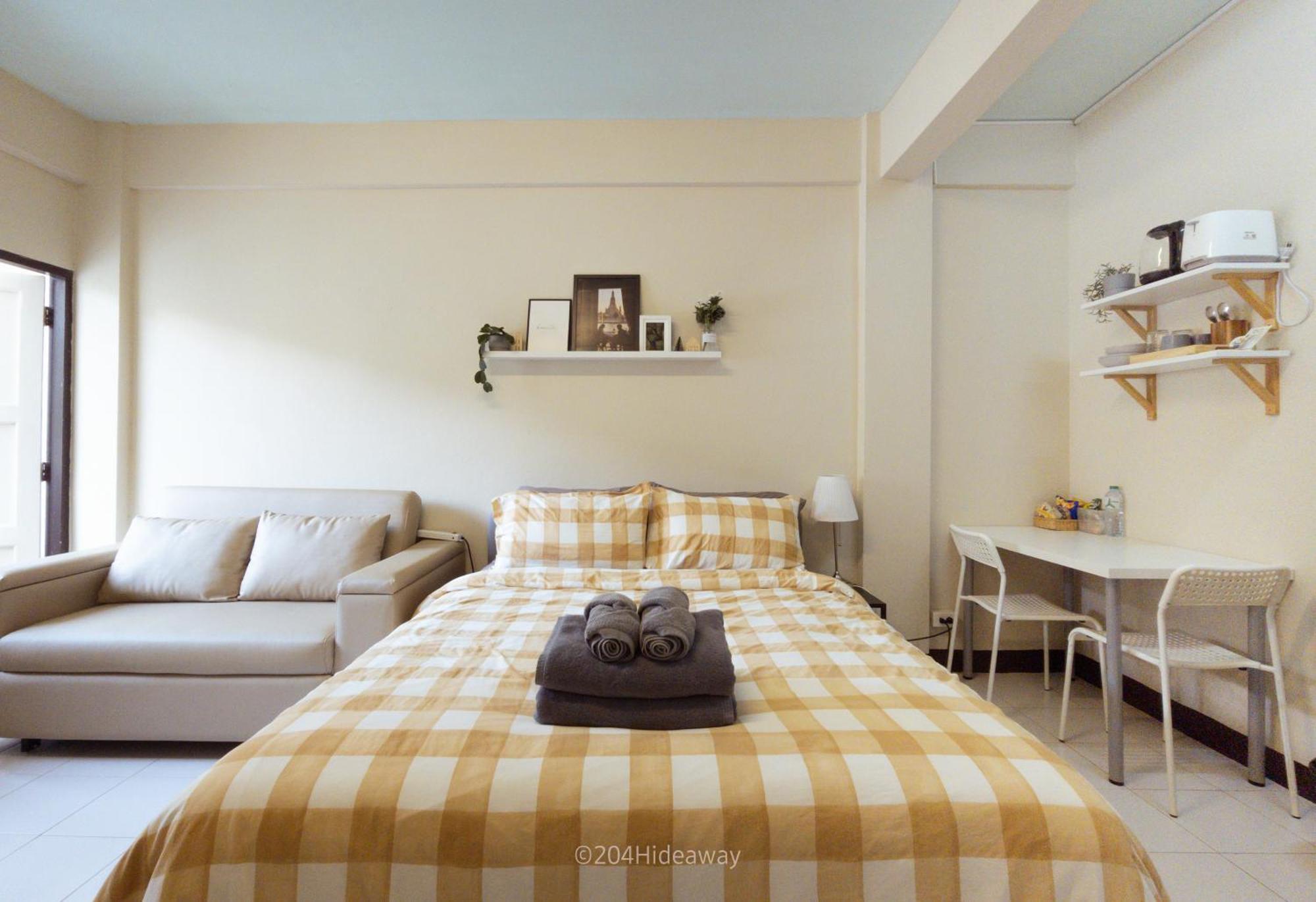 Apartemen 204hideaway-local With Street Food Only 15 Min Walk To Skytrain Bangkok