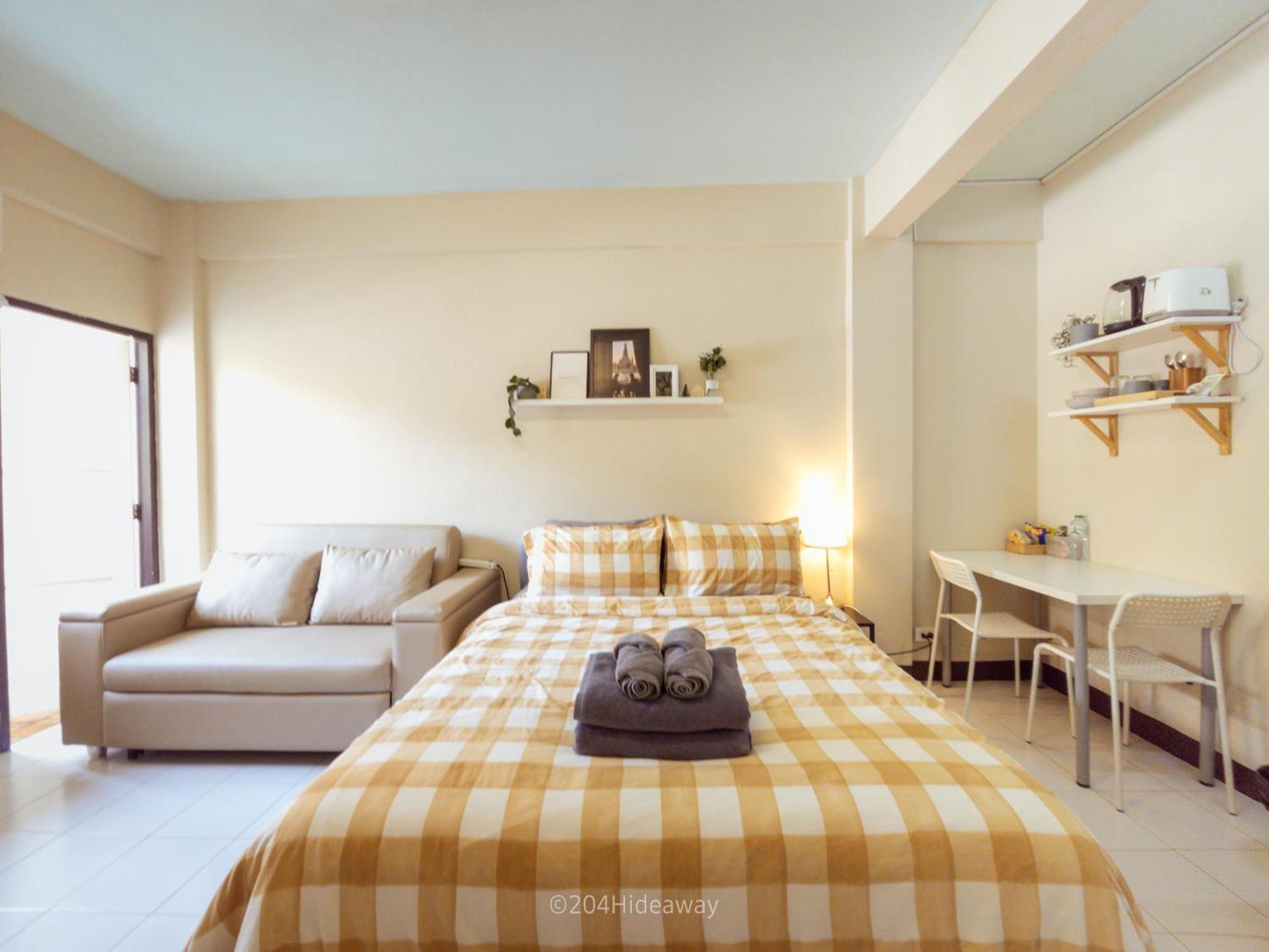 204hideaway-local With Street Food Only 15 Min Walk To Skytrain Apartemen *